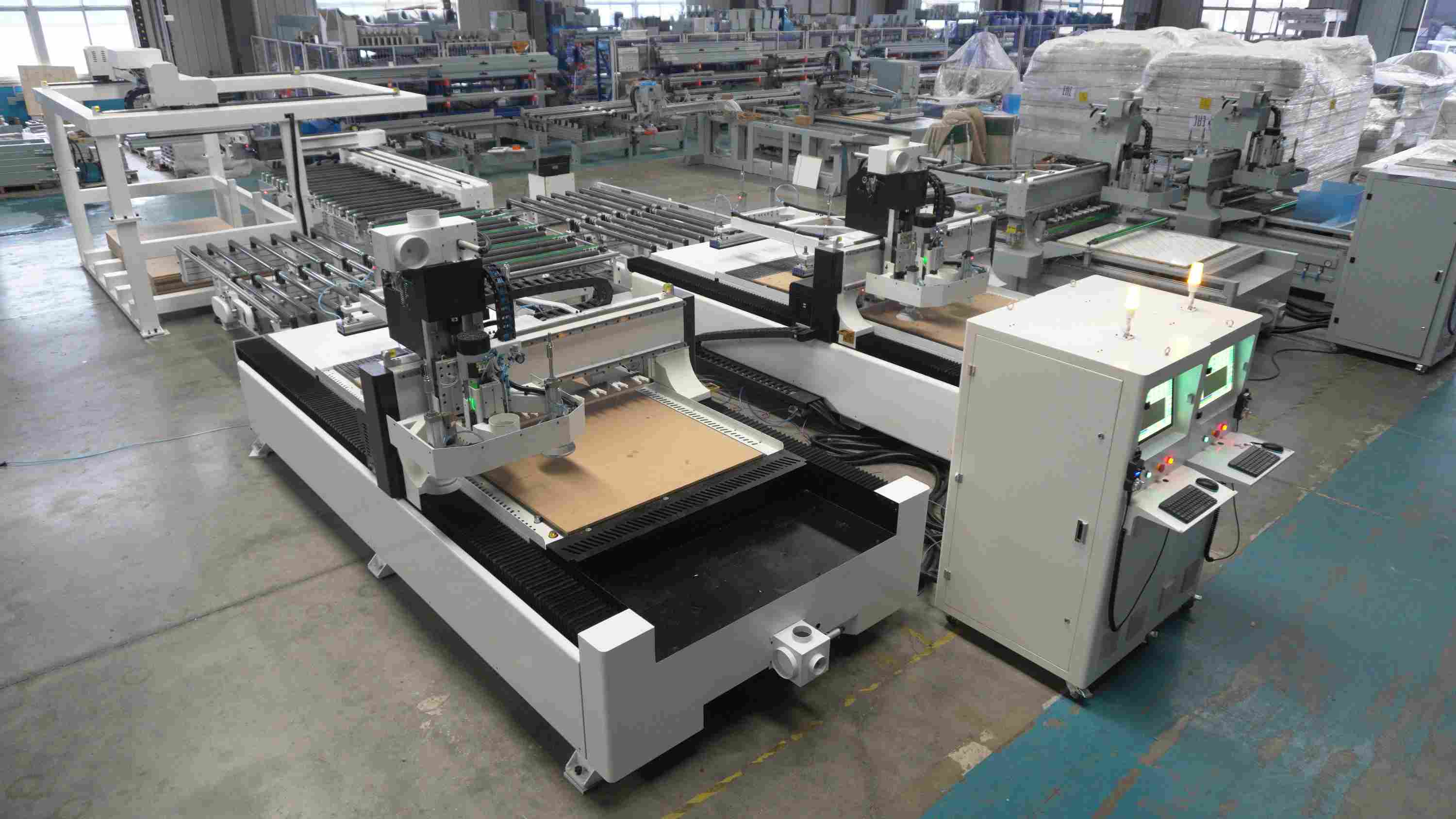 M12(1+2) Custom Furniture Production Line With Gantry Crane Loading