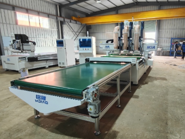 M3-12 CNC Router With Three Main Spindles And A Linear 12-Tool Magazine