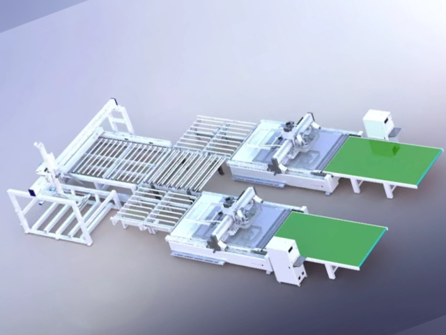 M12(1+2) Custom Furniture Production Line With Gantry Crane Loading