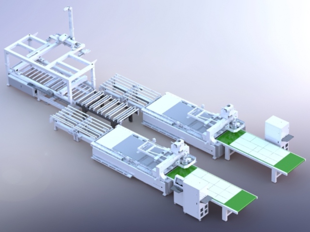 M12(1+2) Custom Furniture Production Line With Gantry Crane Loading